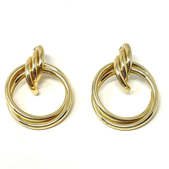 New Anthropologie Double Hoop Earrings - Picture 1 of 4